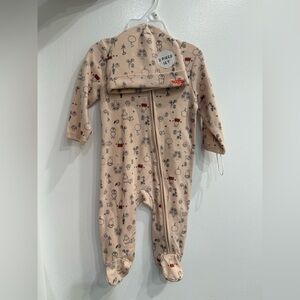 Miffy 6 month Beige Printed 2 piece set